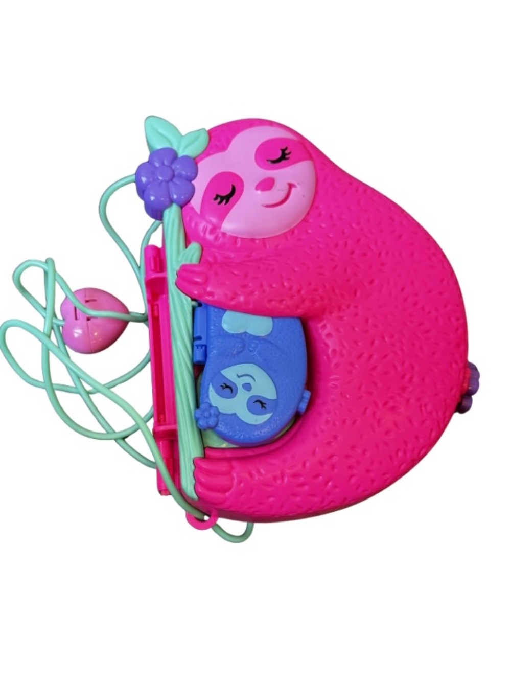 Polly Pocket Sloth Family 2-in-1 Purse Compact Playset